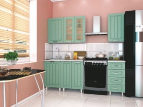 Модульная кухня Луксор клен бирюза в Пуровске - purovsk.mebel24.online | фото 1