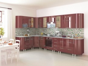 Модульная кухня Танго бордо в Пуровске - purovsk.mebel24.online | фото 4