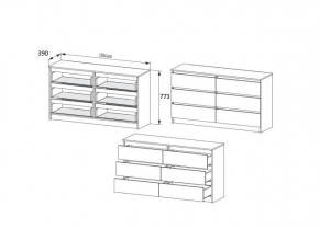 МОРИ МК 1386 Комод (Графит) в Пуровске - purovsk.mebel24.online | фото 3