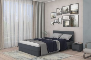 МС "Хилтон" Кровать 1,4 (графит) в Пуровске - purovsk.mebel24.online | фото