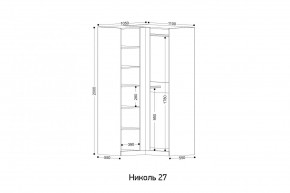 НИКОЛЬ 27 Шкаф угловой в Пуровске - purovsk.mebel24.online | фото 2