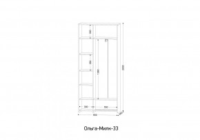 ОЛЬГА-МИЛК 33 Шкаф 3-х створчатый в Пуровске - purovsk.mebel24.online | фото 2