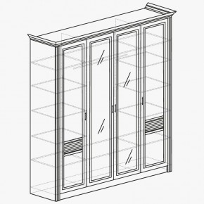 ОРЛЕАН Спальный гарнитур (модульный) ясень белый в Пуровске - purovsk.mebel24.online | фото 5