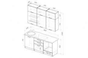 ПАРМА Кухонный гарнитур Макси 1800 мм в Пуровске - purovsk.mebel24.online | фото 2