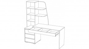 ПИФАГОР Стол компьютерный (цемент светлый/цемент темный) в Пуровске - purovsk.mebel24.online | фото 3