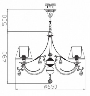 Подвесная люстра Maytoni Soffia RC093-PL-06-R в Пуровске - purovsk.mebel24.online | фото 4