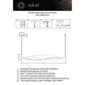 Подвесной светильник Aployt Manon APL.783.03.45 в Пуровске - purovsk.mebel24.online | фото 4