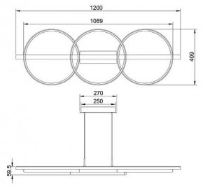 Подвесной светильник Arte Lamp Fluido A3913SP-24BK в Пуровске - purovsk.mebel24.online | фото 3