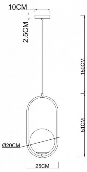 Подвесной светильник Arte Lamp Matisse A7746SP-1AB в Пуровске - purovsk.mebel24.online | фото 3