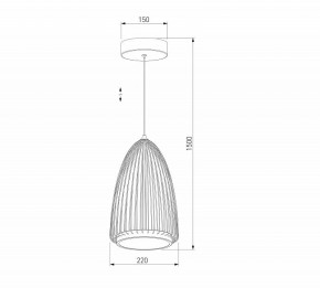 Подвесной светильник Eurosvet Comodita 40009/1 LED черный в Пуровске - purovsk.mebel24.online | фото 5