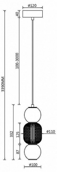 Подвесной светильник Maytoni Drop MOD273PL-L16G3K в Пуровске - purovsk.mebel24.online | фото 3