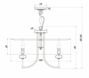 Подвесной светильник Maytoni Roma ARM006PL-06G в Пуровске - purovsk.mebel24.online | фото 3