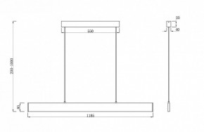 Подвесной светильник Maytoni Step P010PL-L30G3K в Пуровске - purovsk.mebel24.online | фото 4