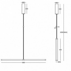 Подвесной светильник Maytoni Supersymmetry P096PL-L11BK1 в Пуровске - purovsk.mebel24.online | фото 4