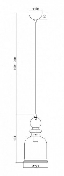 Подвесной светильник Maytoni Tone P002PL-01BZ в Пуровске - purovsk.mebel24.online | фото 5