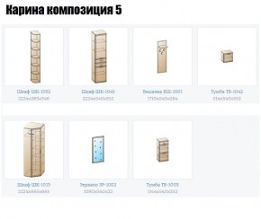Прихожая Карина (модульная) в Пуровске - purovsk.mebel24.online | фото 2