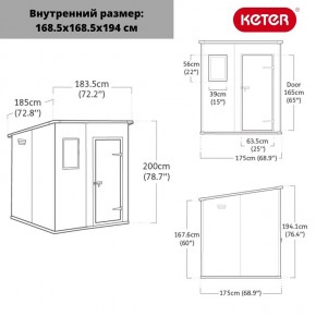 Сарай Манор Пентхаус 6x6 (MANOR PENT 6x6) в Пуровске - purovsk.mebel24.online | фото 3