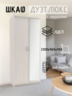 Шкаф 2-х створчатый Дуэт Люкс с зеркалом в Пуровске - purovsk.mebel24.online | фото 5