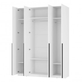 Шкаф 4-х створчатый Айрон ШК-13 (белый) *без ящиков/полок в Пуровске - purovsk.mebel24.online | фото