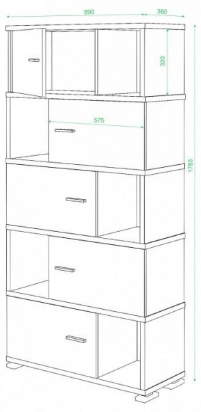 Шкаф комбинированный Домино СБ-30/5 в Пуровске - purovsk.mebel24.online | фото 3