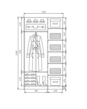 Шкаф-купе ХИТ 22-4-12-22 (420) в Пуровске - purovsk.mebel24.online | фото 5