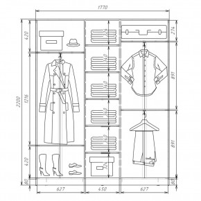 Шкаф-купе ХИТ 22-4-18-656 (420) в Пуровске - purovsk.mebel24.online | фото 2