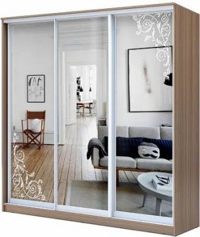 Шкаф-купе ХИТ 23-20/2-656 ОРНАМЕНТ в Пуровске - purovsk.mebel24.online | фото