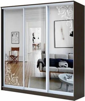 Шкаф-купе ХИТ 23-4-18-666 ОРНАМЕНТ в Пуровске - purovsk.mebel24.online | фото