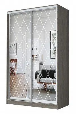 Шкаф-купе ХИТ 24-15-66 РОМБ БОЛЬШОЙ в Пуровске - purovsk.mebel24.online | фото