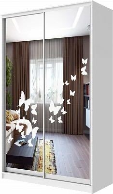 Шкаф-купе ХИТ 24-4-17-66 БАБОЧКИ в Пуровске - purovsk.mebel24.online | фото