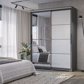 Шкаф-купе Крафт-6 1.6 м ШКК-06 (графит) в Пуровске - purovsk.mebel24.online | фото