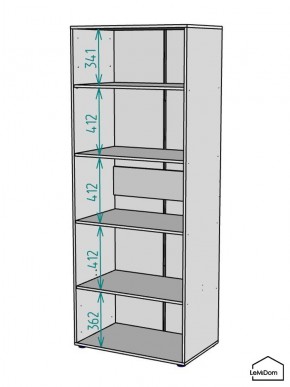 Шкаф Linnea MHR-2PO-2 2050х800х510 (Белый-М 11.1.1) в Пуровске - purovsk.mebel24.online | фото 3
