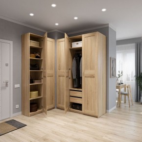Шкаф МАКС двухдверный широкий, цвет Дуб Сонома в Пуровске - purovsk.mebel24.online | фото 4