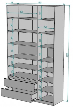 Шкаф Мальта H215 в Пуровске - purovsk.mebel24.online | фото 2