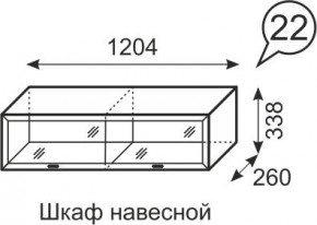 Шкаф навесной Венеция 22 бодега в Пуровске - purovsk.mebel24.online | фото 1