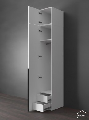 Шкаф с антресолью Linnea MHR-1A-3 2450х400х510 (Белый-М 11.1.1) в Пуровске - purovsk.mebel24.online | фото 6