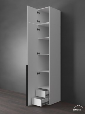 Шкаф с антресолью Linnea MHR-1A-4 2450х400х510 (Белый-М 11.1.1) в Пуровске - purovsk.mebel24.online | фото 5