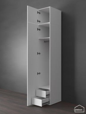 Шкаф с антресолью Linnea MHR-1POA-3 2450х400х510 (Белый-М 11.1.1) в Пуровске - purovsk.mebel24.online | фото 6