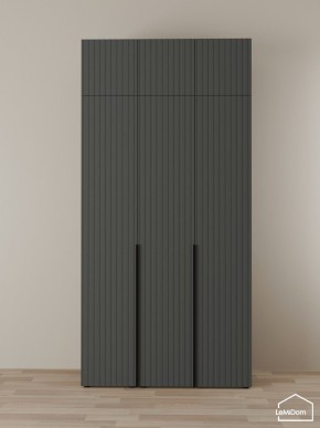 Шкаф с антресолью Linnea MHR-3A-1 2450х1200х510 (Графит-М 11.1.25) в Пуровске - purovsk.mebel24.online | фото