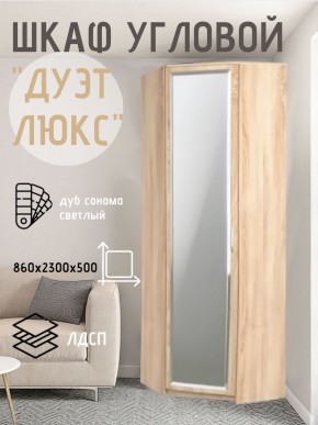Шкаф угловой Дуэт Люкс с зеркалом в Пуровске - purovsk.mebel24.online | фото