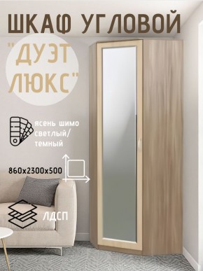 Шкаф угловой Дуэт Люкс с зеркалом в Пуровске - purovsk.mebel24.online | фото 3