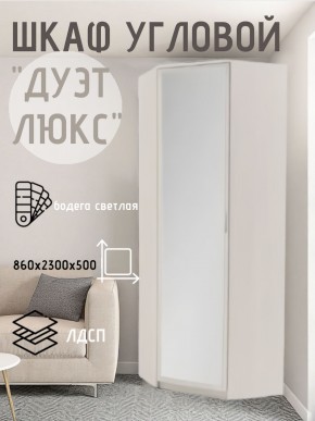 Шкаф угловой Дуэт Люкс с зеркалом в Пуровске - purovsk.mebel24.online | фото 6
