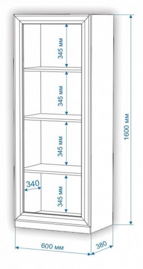 Шкаф-витрина Нобиле ВтН-ФСД в Пуровске - purovsk.mebel24.online | фото 2