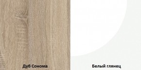 СОФИ Гостиная (модульная) дуб сонома/белый глянец в Пуровске - purovsk.mebel24.online | фото 4