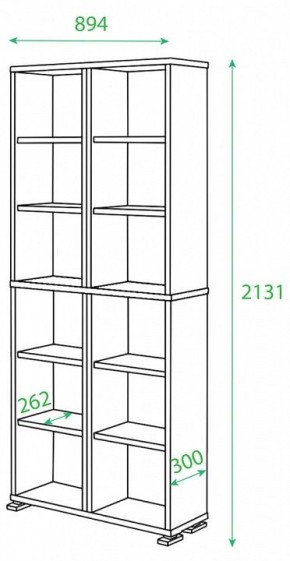 Стеллаж Домино нельсон ПУ-30-1 в Пуровске - purovsk.mebel24.online | фото 2