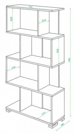 Стеллаж Домино нельсон СЛ-5-4 в Пуровске - purovsk.mebel24.online | фото 2