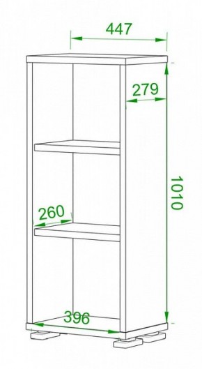 Стеллаж Домино ПУ-10-1 в Пуровске - purovsk.mebel24.online | фото 2