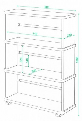 Стеллаж Домино СБ-25/3 в Пуровске - purovsk.mebel24.online | фото 2