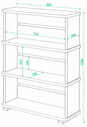 Стеллаж Домино СБ-25/3 в Пуровске - purovsk.mebel24.online | фото 2