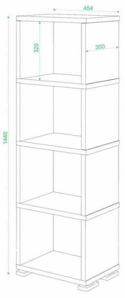 Стеллаж-колонка Домино СБ-15/4 в Пуровске - purovsk.mebel24.online | фото 3